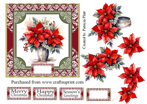 Christmas Red Poinsettias #7