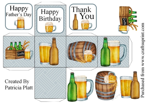 Beer Box for Birthday, Fathers day, Thank You