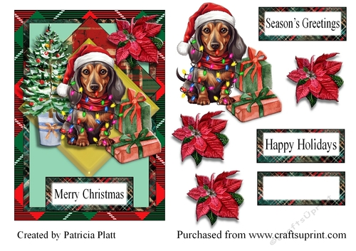 Christmas Dachshund