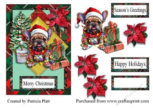 Christmas French Bull Dog