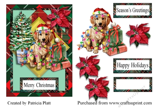 Christmas Golden Retriever