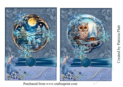 Blue Christmas toppers