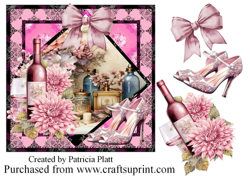 Vintage Beauty and Wine Topper