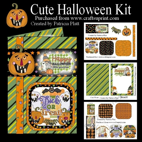 Cute Halloween 5x7 Card Mini Kit