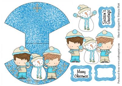 Snow Pals Wobble Card