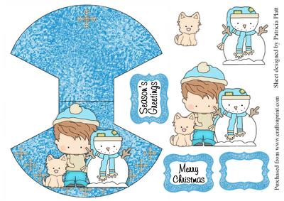 Snow Friends Wobble Card