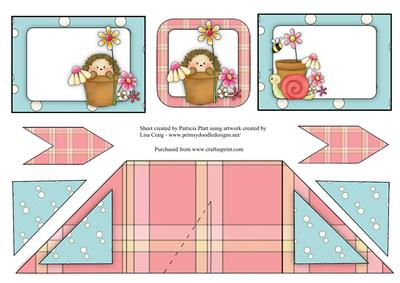 Criss Cross Pocket Spring Garden Hedgehog