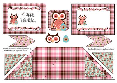 Criss Cross Pocket Owl Birthday