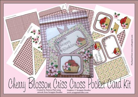 Cherry Blossom Criss Cross Pocket Kit