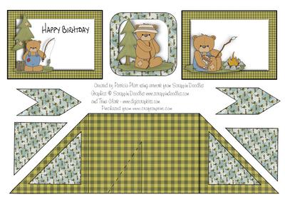 Criss Cross Pocket Outdoor Birthday Bears
