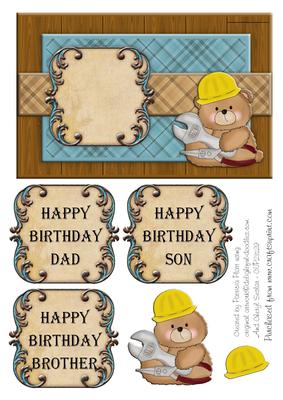 Builder Bear Birthday Topper