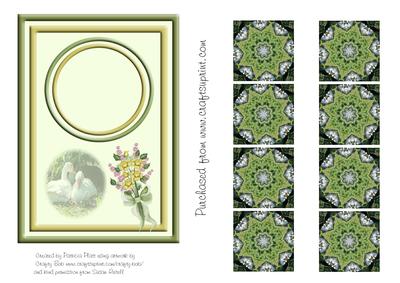 Anniversary Geese Topper and Teabag Tiles