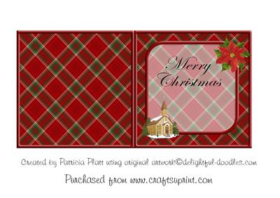 Christmas Church Silent Night Merry Christmas Insert