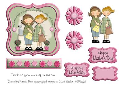 A Mother is Like a Flower Mother's Day Topper
