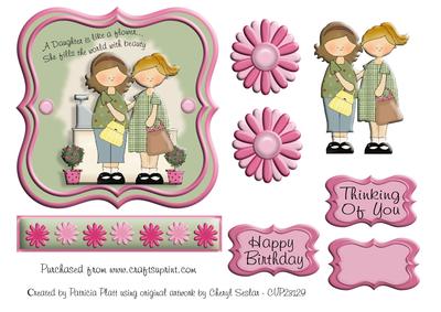 A Daughter is Like a Flower Topper
