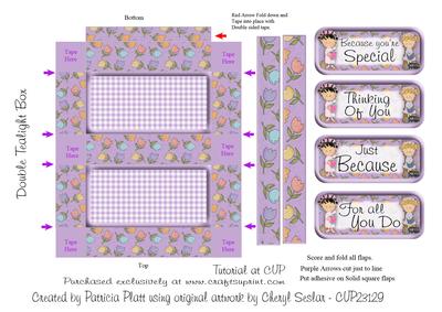 Just Because Ladies Double Tea Light Box