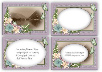 Vintage Floral Scene All Occasion Inverted Pyramid