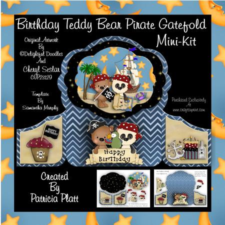 Teddy Bear Pirates Birthday Gatefold Mini Kit