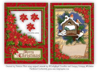 Christmas Birds Aperture Topper and Insert