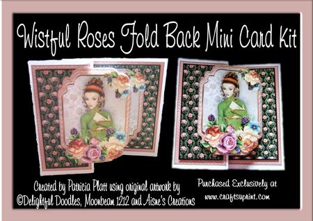 Wistful Roses Fold Back Card Topper Mini Kit