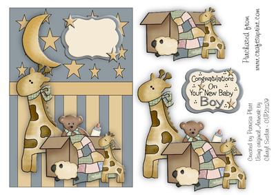 New Baby Boy Stars and Stripes Topper