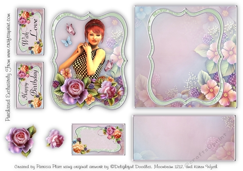 Romantic Roses Birthday and Various Occasions Topper