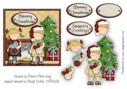 Christmas  Cookies Square Topper
