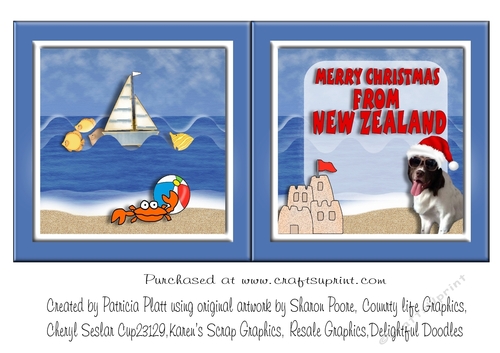Merry Christmas From New Zealand Jack insert