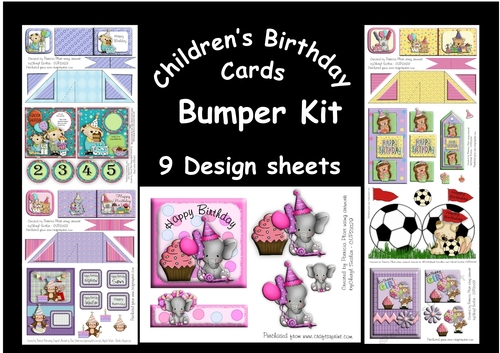 Childrens Birthday cards Bumper Kit