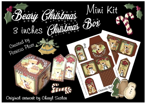 Beary Christmas 3 inch Box Mini kit