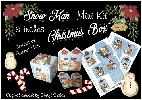 Snowman 3 Inch Christmas Box Mini Kit 