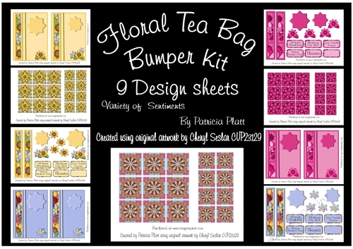 Floral Tea Bag Bumper Kit
