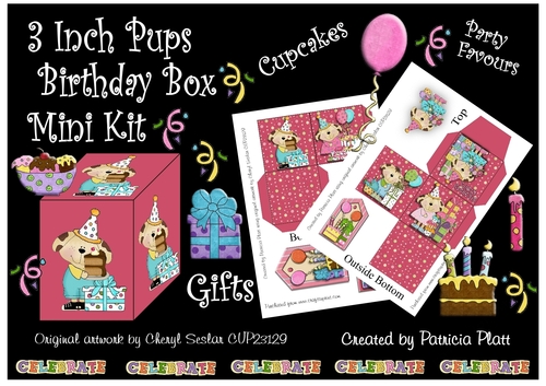 3 Inch Pups Birthday Box Mini Kit