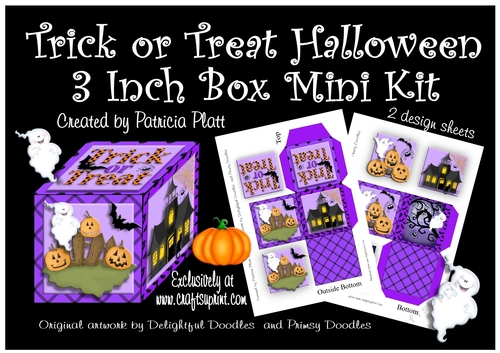 Trick or Treat Halloween 3 inch Box Mini Kit