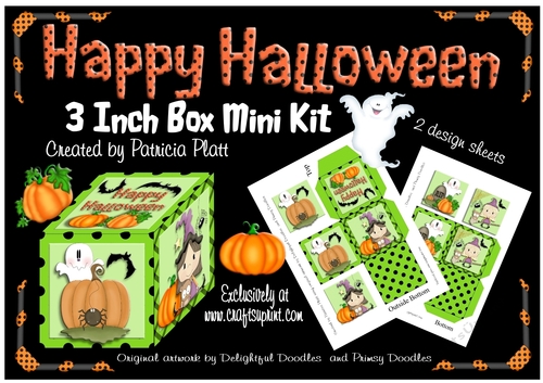 Green Happy Halloween 3 Inch Box Mini Kit