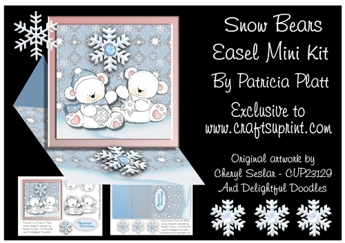 Snow Bear Easel Card Mini Kit
