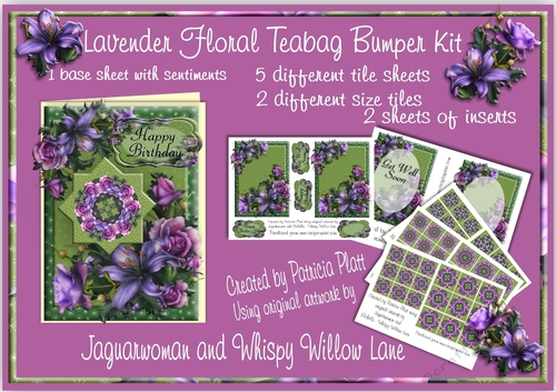 Lavendar Floral Teabag Bumper Kit