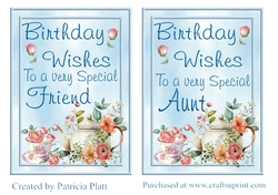 Birthday Wishes To a Very Special Friend/Aunt Topper