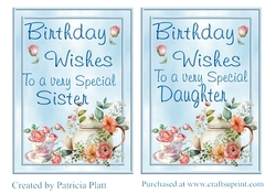 Birthday Wishes To a Very Special Sister/Daughter Topper