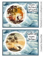 5x7 Surfing #1 Toppers
