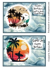 5x7 Surfing #3 Toppers