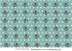 Blue Butterflys Back Ground