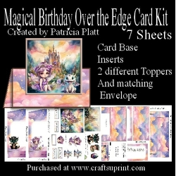 Magical Birthday Over the Edge card Kit