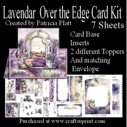 Lavendar Over the Edge Card Kit