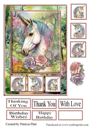 A5 Unicorn Floral Path