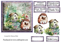 6x6 Springtime Hedgehog