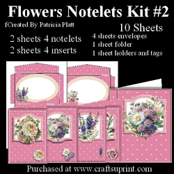 Flower Notelets Kit #2
