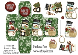Snowman and Cookies Box