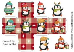 Christmas Penguin 2.5 inch box