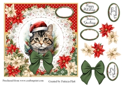 7x7 Christmas Cat